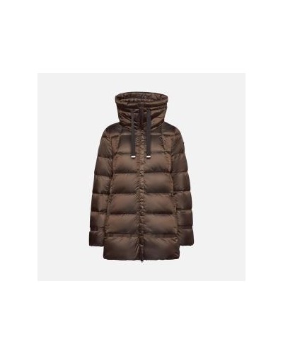 CHAQUETA CAPUCHA W ADRYA PARKA SHINY NYLON 20 DARK PINECONE BROWN