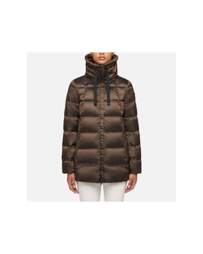 CHAQUETA CAPUCHA W ADRYA PARKA SHINY NYLON 20 DARK PINECONE BROWN