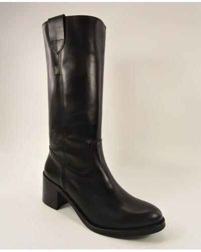 BOTA CAMPERA TEXAS NEGRO TACON MEDIO