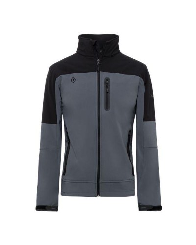 CHAQUETA SOFTSHELL CON MEMBRANA AWPS POLYESTER/ELASTANE 310 GR BLACK/DARK GREY