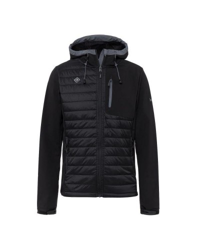 CHAQUETA COMBINADA DE SOFTSHELL Y MEMBRANA AWPS POLYESTER/ELASTANE 420 GR BLACK/DARK GREY