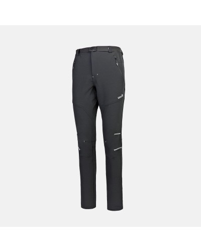 PANTALON LARGO ASGARD M FW 92% POLYESTER 8% ELASTANE 240-250 GR SLIM FIT MOUNT STRETCH WATER REPELLENT BREATHABLE BLACK/SILVER