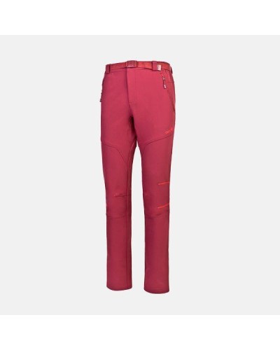 PANTALON LARGO ASGARD M FW 92% POLYESTER 8% ELASTANE SLIM FIT MINERAL RED