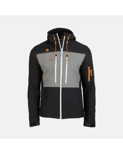 CHAQUETA KONKA CHARCOAL / ORANGE