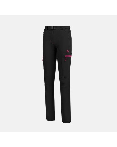 PANTALÓN LARGO MONTAÑA CHAMONIX W FW BLACK / FUCSIA