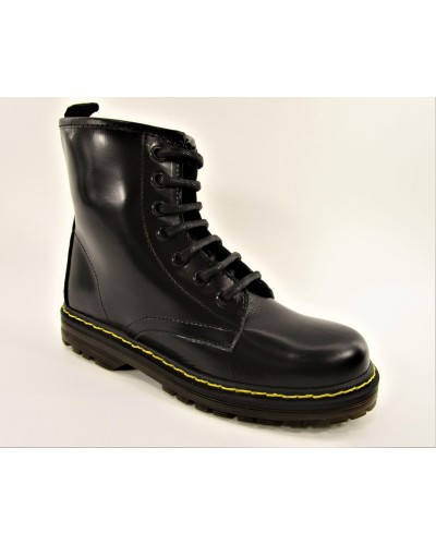 BOTIN CASUAL ANTICK NEGRO CORDON/CREMALLERA