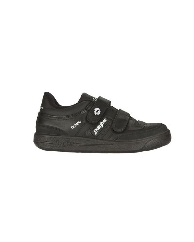 DEPORTIVO PIEL VELCRO NEGRO