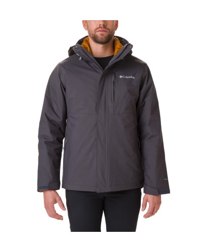 CHAQUETA ELEMENT BLOCKER II INTERCHANGE SYSTEM 100% NYLON 210T Omni-TECH WATERPROOF BREATHABLE SHARK/BURNISHED AMBER