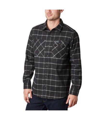 CAMISA MANGA LARGA OUTDOOR ELEMENTS 95% POLYESTER 5% ELASTANE Omni-SHADE UPF 50 SUN PROTECTION Omni-WICK SHARK/GRID PLAID