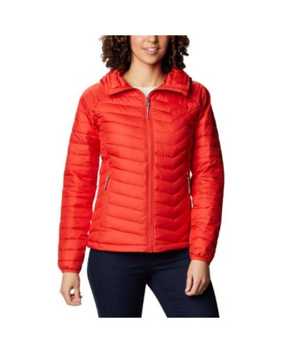 CHAQUETA CAPUCHA POWDER LITE™ HOODED JACKET FEATURES Omni-HEAT™ FABRICS 100% POLYESTER BOLD ORANGE