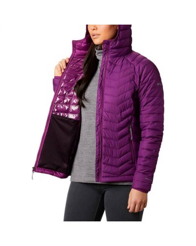 CHAQUETA CAPUCHA POWDER LITE™ HOODED JACKET FEATURES Omni-HEAT™ FABRICS 100% POLYESTER CHALK BOTANICA PRINT