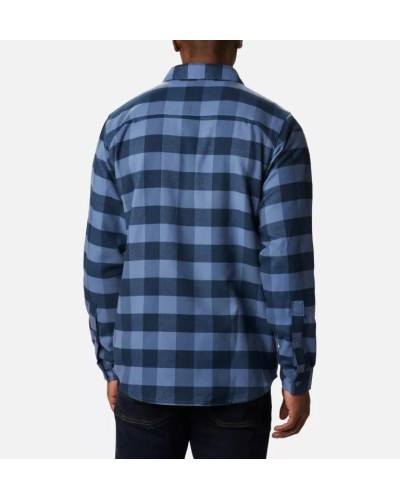 CAMISA OUTDOOR ELEMENTS™ STRETCH FLANNEL FEATURES Omni-SHADE™ Omni-WICK™ FABRICS 97% Polyester, 3% Elastane NAVY