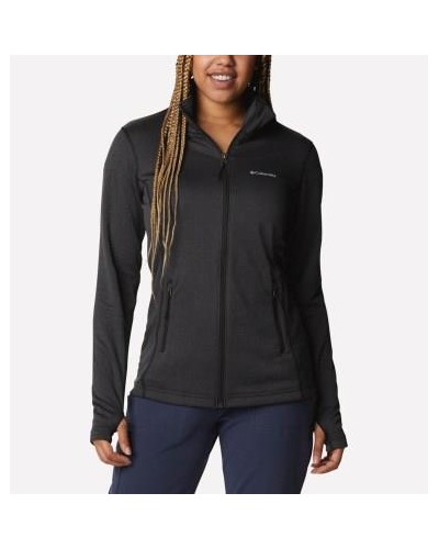 CORTAVIENTOS W PARK VIEW™ GRID FLEECE FULL ZIP Omni-SHADE™ Omni-WICK™ 100% Polyester BLACK