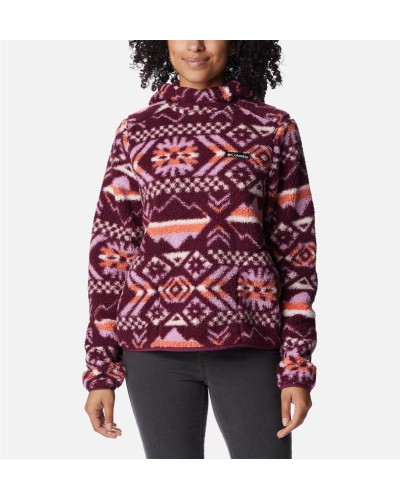 FORRO POLAR CAPUCHA WEST BEND HOODIE MARIONBERRY CHECKERED PEAKS