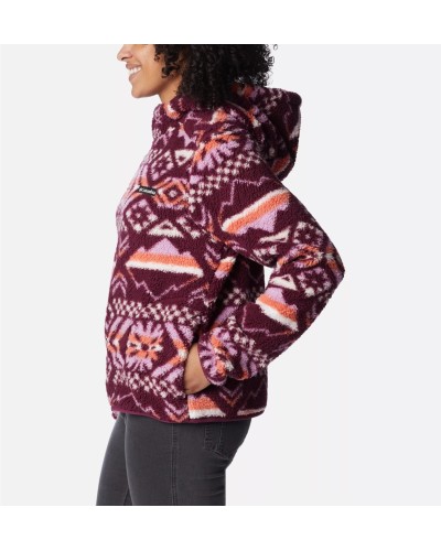 FORRO POLAR CAPUCHA WEST BEND HOODIE MARIONBERRY CHECKERED PEAKS