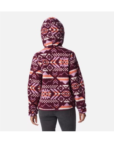 FORRO POLAR CAPUCHA WEST BEND HOODIE MARIONBERRY CHECKERED PEAKS