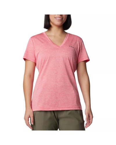 CAMISETA MANGA CORTA COLUMBIA HIKE™ SS V NECK JUICY HEATHER