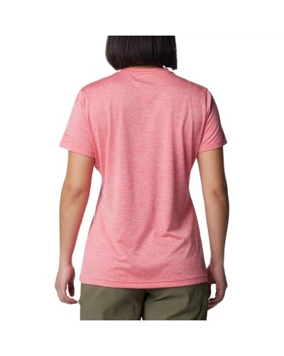 CAMISETA MANGA CORTA COLUMBIA HIKE™ SS V NECK JUICY HEATHER