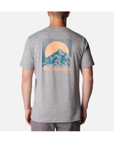 CAMISETA MANGA CORTA KWICK HIKE™ BACK GRAPHIC SS TEE BOULDER HEATHER