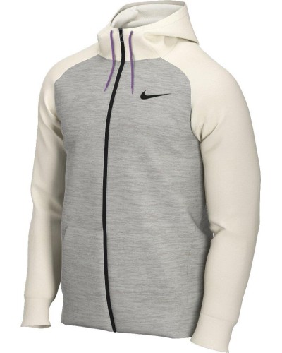 SUDADERA CAPUCHA MENS NIKE DRY TRAINING HOODIE GRIS/BEIGE