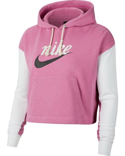 SUDADERA CAPUCHA SPORTSWEAR ROSA/GRIS