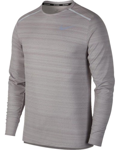 CAMISETA MANGA LARGA DRI-FIT MILER GRIS