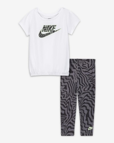 CONJUNTO CORTO ELECTRIC ZEBRA TUNIC & LEGGING SET