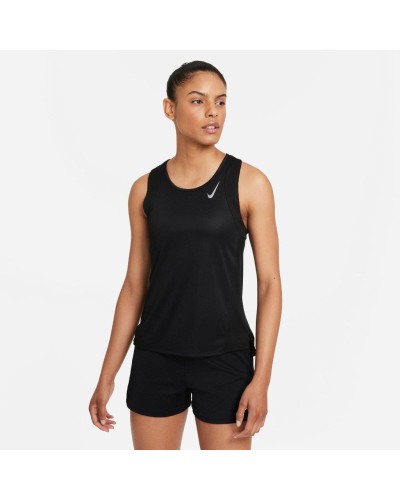 CAMISETA TIRANTES Nike Dri-FIT Race Womens Running S AA NEGRO 100% POLIÉSTER RECICLADO TECNOLOGÍA DRI-FIT CAPILARIZA EL SUDOR DE