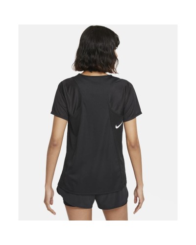 CAMISETA MANGA CORTA NIKE DRI-FIT RACE WOMENS SHORT-SLEEVE NEGRO