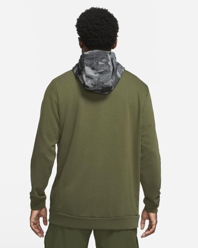 SUDADERA CAPUCHA Nike Dri-FIT Mens Full-Zip Camo Tr FA21 VERDE