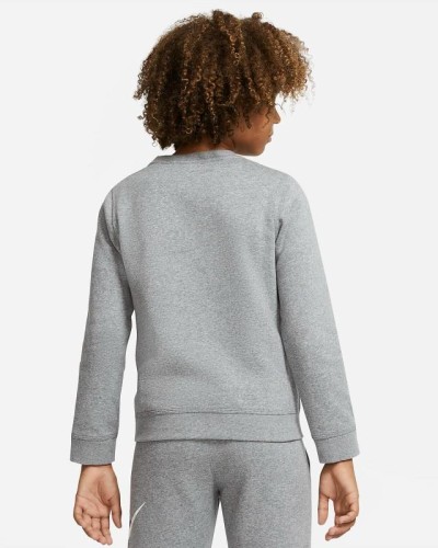 SUDADERA Nike Sportswear Club Fleece Big Kid C/0 GRIS