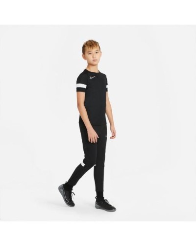 CAMISETA MANGA CORTA Nike Dri-fit Academy Big Kids Shor AA NEGRO/BLANCO 100% POLIÉSTER TECNOLOGÍA DRI-FIT PARA MANTERNER LA TRAN