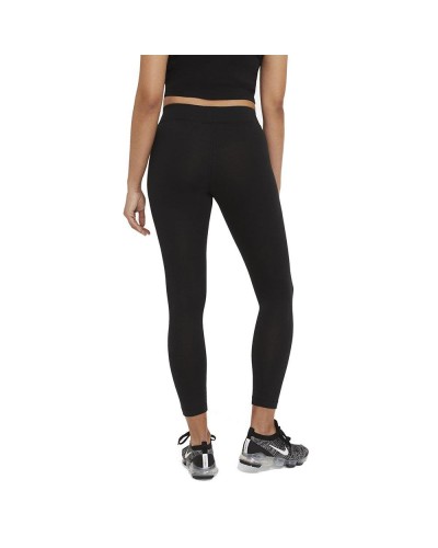 LEGGING NIKE SPORTSWEAR ESSENTIAL WOMENS NEGRO 61% ALGODÓN 33% POLIÉSTER 6% SPANDEX AJUSTE CEÑIDO QUE SE ADAPTA AL CUERPO