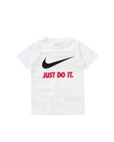 CAMISETA MANGA CORTA SWOOSH JDI S/S TEE 100 % algodón BLANCO/ROJO