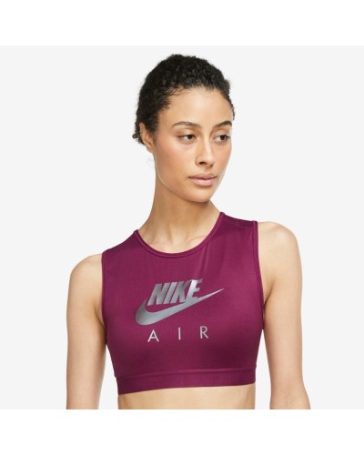 TOP Nike Air Dri-FIT Swoosh Women´s capilariza el sudor de la piel Transpirable 88 % poliéster/12 % spandex BURDEOS