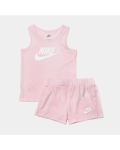 CONJUNTO CORTO CLUB TANK & JERSEY SHORT SET ROSA