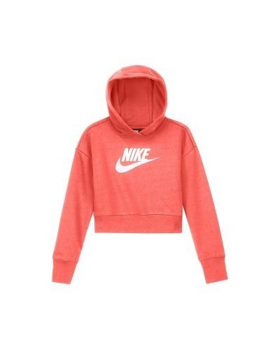 SUDADERA CAPUCHA NIKE SPORTSWEAR CLUB BIG KIDS CORAL