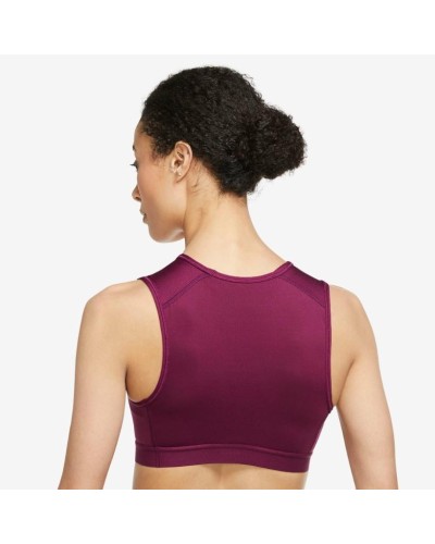 TOP Nike Air Dri-FIT Swoosh Women´s capilariza el sudor de la piel Transpirable 88 % poliéster/12 % spandex BURDEOS