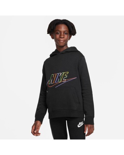 SUDADERA NIKE SPORTSWEAR BIG KIDS (BOYS) P C/O NEGRO