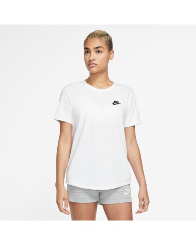 CAMISETA MANGA CORTA NIKE SPORTSWEAR CLUB ESSENTIALS BLANCO