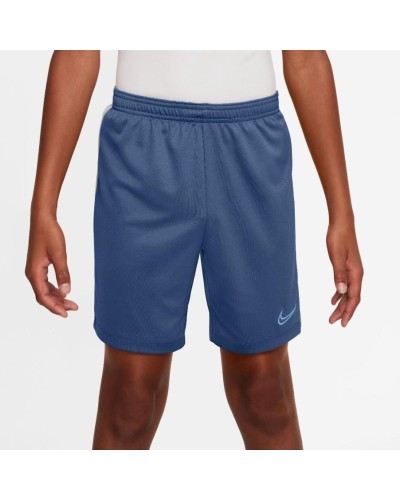 PANTALÓN CORTO NIKE DRI.FIT ACADEMY23 KIDS SOCCER AZUL / BLANCO