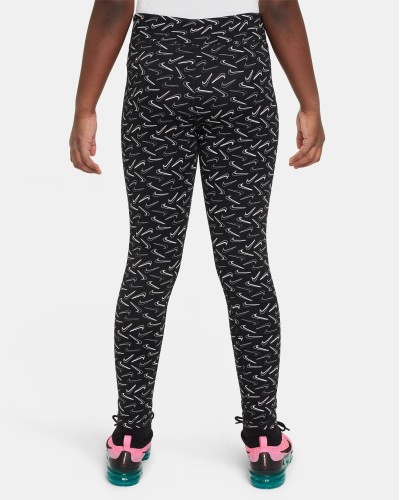 LEGGINGS NIKE SPORTSWEAR ESSENTIAL BIG KIDS NEGRO / BLANCO