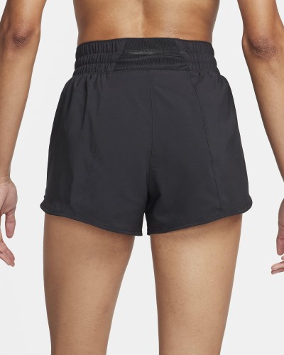 PANTALÓN CORTO NIKE ONE SWOOSH WOMENS DRI-FIT RUN NEGRO / BLANCO