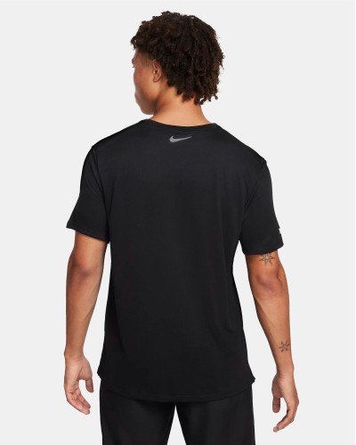 CAMISETA MANGA CORTA NIKE MILER FLASH MENS DRI-FIT UV NEGRO