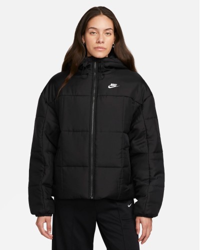 ABRIGO NIKE SPORTSWEAR CLASSIC PUFFER NEGRO / BLANCO