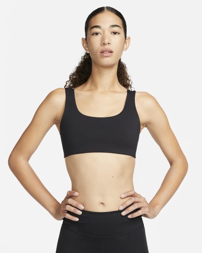 TOP DEPORTIVO NIKE DRI-FIT ALATE ALL U WOMENS LIGHT SUPPORT NEGRO