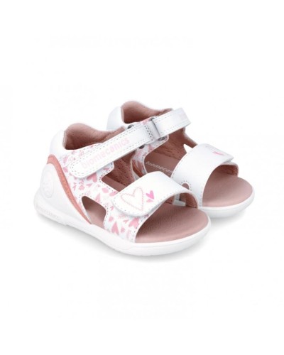 SANDALIA CORAZONES SAUVAGE BLANCO