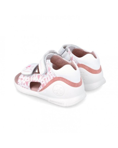SANDALIA CORAZONES SAUVAGE BLANCO