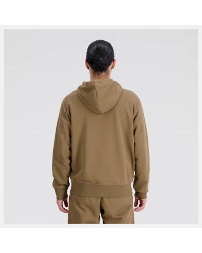SUDADERA CAPUCHA ESSENTIALS STACKED LOGO FRENCH TERRY HOODIE MARRON