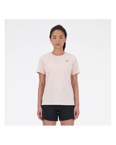 CAMISETA MANGA CORTA SPORT ESSENTIALS T-SHIRT ROSA CLARO